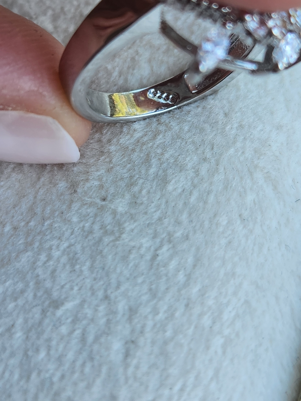 Vintage Sterling Silver 925 Marquise & Baguette Cluster Cocktail Statement Ring - Picture 6 of 9